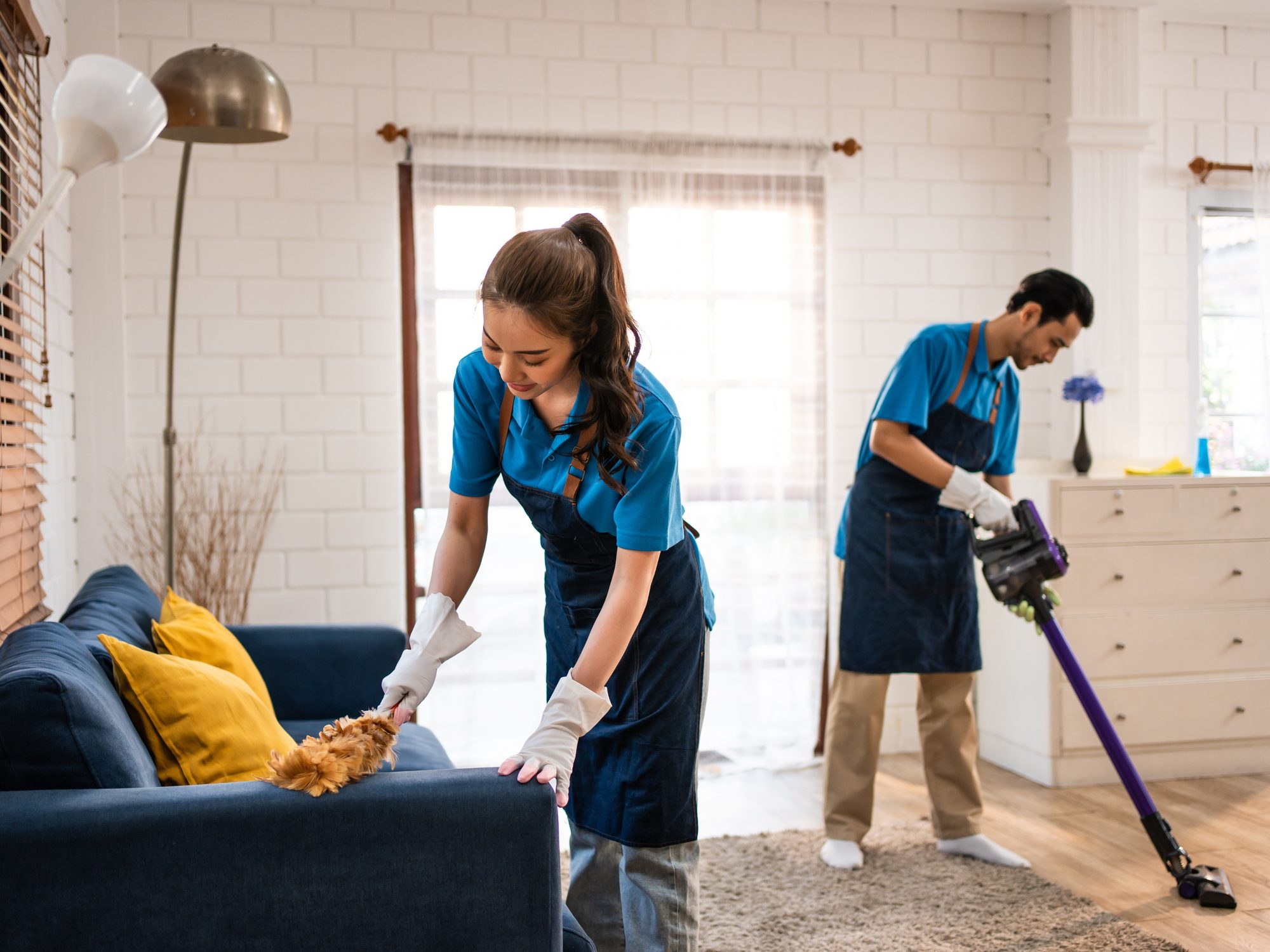 ERA Pro Care team cleaning a home in the Illawarra